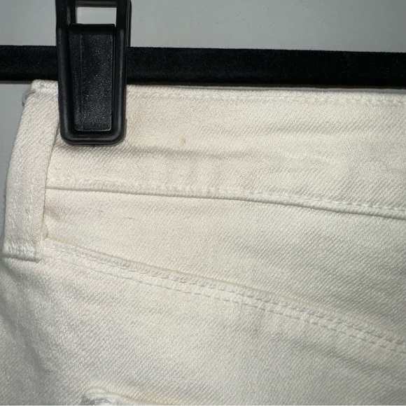 L’AGENCE Audrey Mid Rise Cut Off Shorts in Blanc Size 30 - Picture 8 of 8